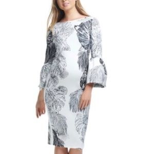 Soon Maternity - Myra Ruffle Sleeve Formal Dress